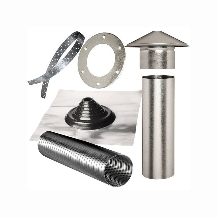 Abey 125mm Tiled Roof Rangehood Flue Kit