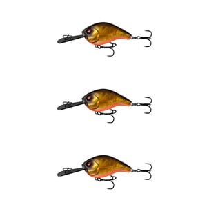 3x 13 Fishing 60mm Jabber Jaw Deep Crankbait Fishing Lures - Goldilocks