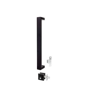 Gainsborough 450mm Black Matt G4 Series Oblong Pull Handle Entrance Set