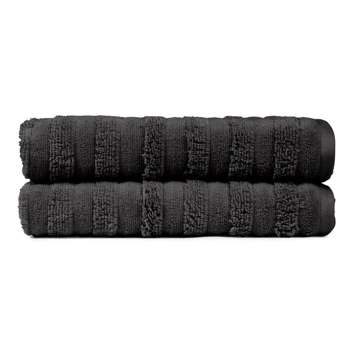 Sheraton Luxury  Spa 2 Pack Bath Sheet - Charcoal