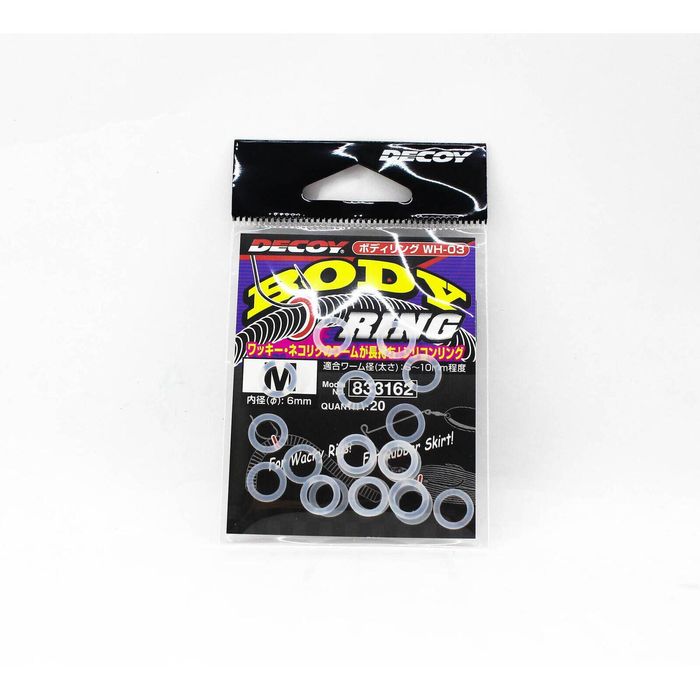 Decoy WH03 Silicon Ring For Worm Body Soft Plastic Fishing Lure M (6mm)