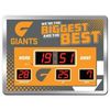 AFL LED Scoreboard Clock - Greater Western Sydney Giants - 45x33cm - Time Date