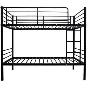 City Single Metal Bunk Bed Frame - Black