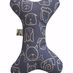 La Doggie Vita Dog Central Indigo Bone Toy with Squeaker