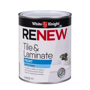 White Knight 1L White Satin Renew Tile & Laminate Paint