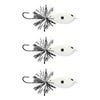 3x Rapala 4.5cm BX Skitter Frog Topwater Surface Fishing Lures - Pale Bone