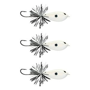 3x Rapala 4.5cm BX Skitter Frog Topwater Surface Fishing Lures - Pale Bone