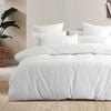 Bambury Ogee Jacquard Polycotton Quilt Cover Set White Home Bedding King