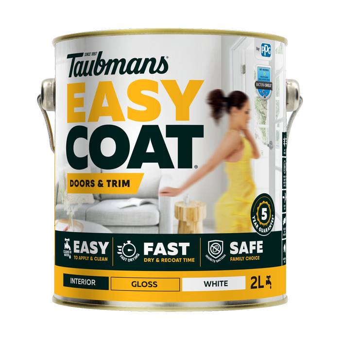 Taubmans Easycoat 2L White Gloss Doors And Trims Paint
