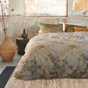 Bedding House Pantalla Green Cotton Quilt Cover Set