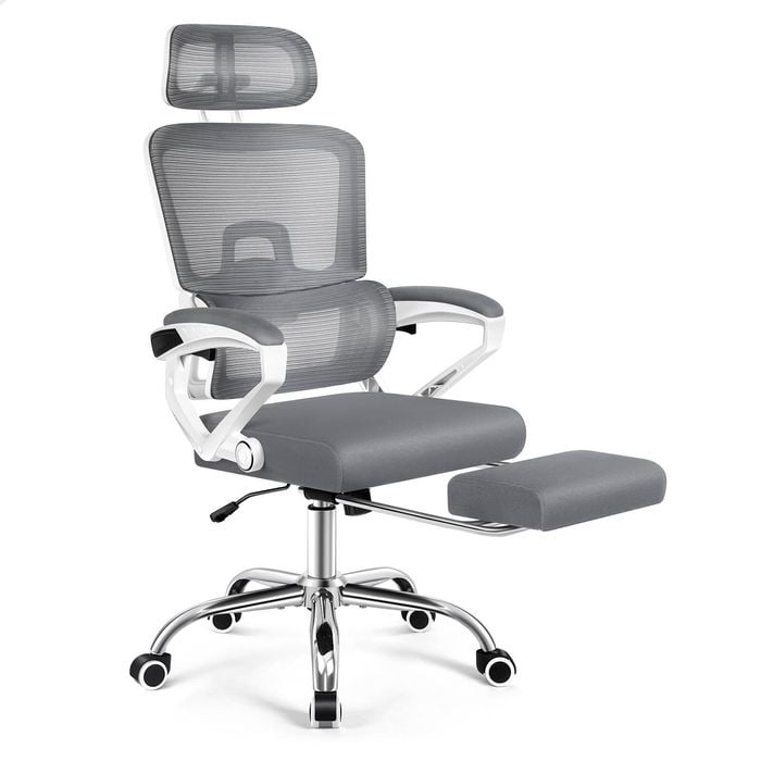ALFORDSON Mesh Office Chair White Grey