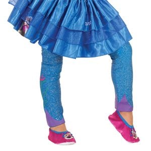 Girl US 3-5 Disney Frozen Princess Anna Footless Tights Girls Legwear Costume
