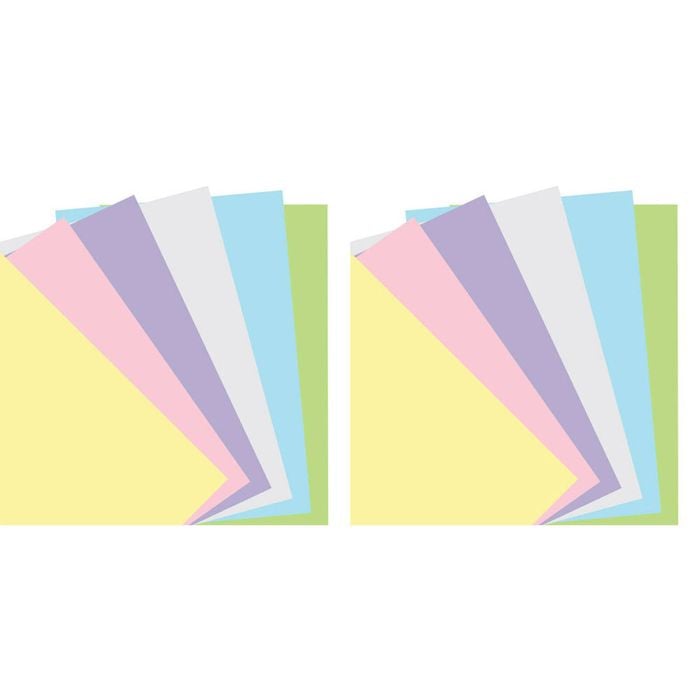 2x 60pc Filofax Pastel Plain Notepaper Personal Refill Set Organiser Stationery