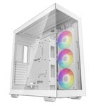 DeepCool CH780 White Panoramic Tempered Glass ATX Case, 1 x Pre-Installed Fans, GPU up to 480mm, USB3.0×4, Audio×1, Type-C×1