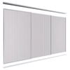 Lugna 2100 x 2701-3600mm Clear Anodised VJ Panel Wardrobe Triple Sliding Doors
