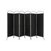 Costway 6-Panel Room Divider Folding Privacy Screen Wall Partition Stand Home Living Black