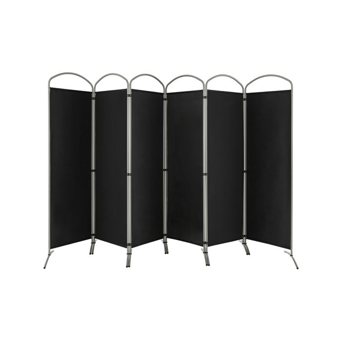 Costway 6-Panel Room Divider Folding Privacy Screen Wall Partition Stand Home Living Black