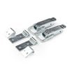 Hafele 74 x 30.5mm Zinc plated Chest Clasp Steel- 2 Pack