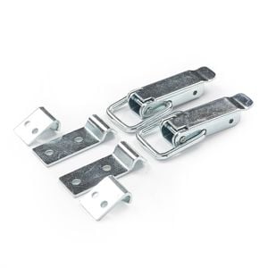 Hafele 74 x 30.5mm Zinc plated Chest Clasp Steel- 2 Pack