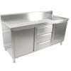 Modular Systems Cabinet With Right Sink - 2100mm W x 600mm D x 1050mm H