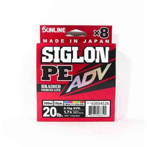 Sunline Siglon PE ADV X8 Multi Colour Fishing Line 300m 20lb