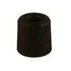 Adoored 30mm Black Round Rubber Door Stop - 30mm