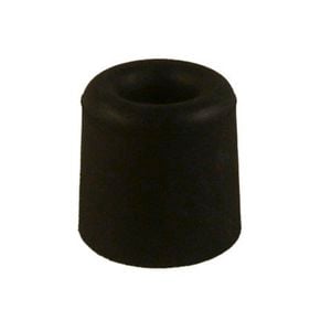 Adoored 30mm Black Round Rubber Door Stop - 30mm