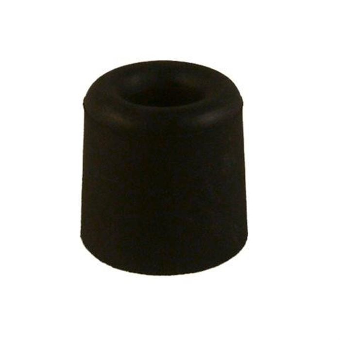 Adoored 30mm Black Round Rubber Door Stop - 30mm