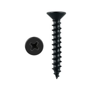 Pinnacle 4 x 30mm Black Countersunk Timber Screw - 200 Pack