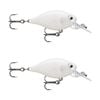 2x Rapala 3.5cm X Light Crank Mid Run Crankbait Fishing Lures - Pearl White