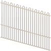 ProtectorAl 1201 - 2400 x 1800mm Primrose Raked Up to 15º Loop And Spear Top Pool Fence Panel