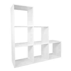 Lugna 1072 x 1072 x 390mm White 1-2-3 Step Cube Unit - White