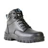 Bata Industrials Black Saturn Leather Lace-Up Safety Boot - Size 6