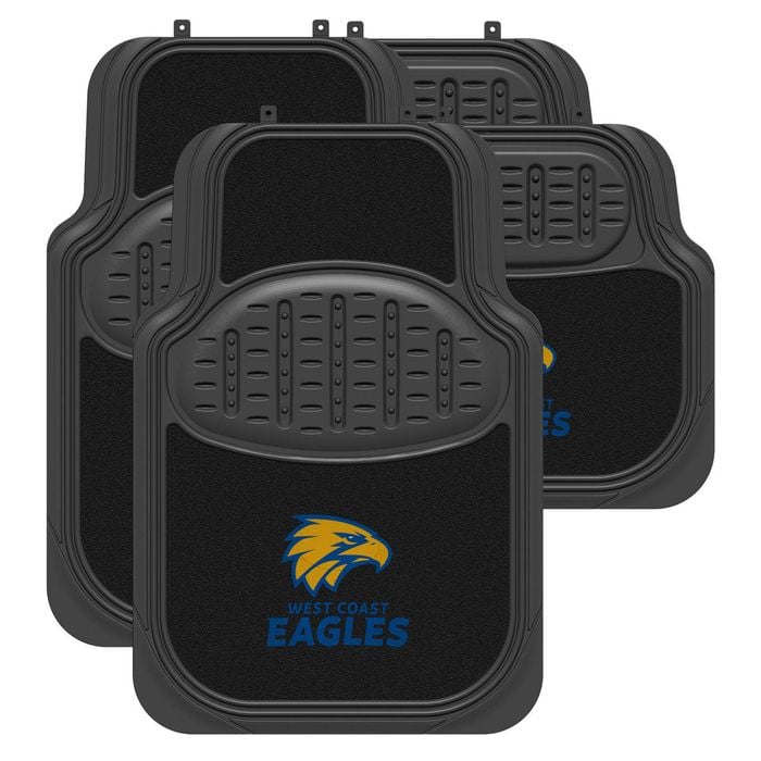 WEST COAST EAGLES Official AFL Universal Rubber Car Floor Mats Carpet