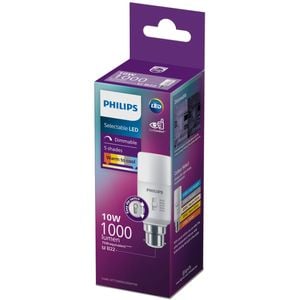Philips B22 5CCT LED 900lm Stick 10W Dimmable Globe