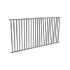 ProtectorAl 2400 x 1200mm Monument Aluminium Pool Fence Panel Flat Top with Square Picket