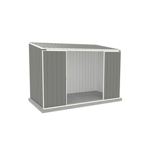 Absco Sheds 3.00 x 1.52 x 2.08m Woodland Grey Ezislider Double Sliding Door Garden Shed