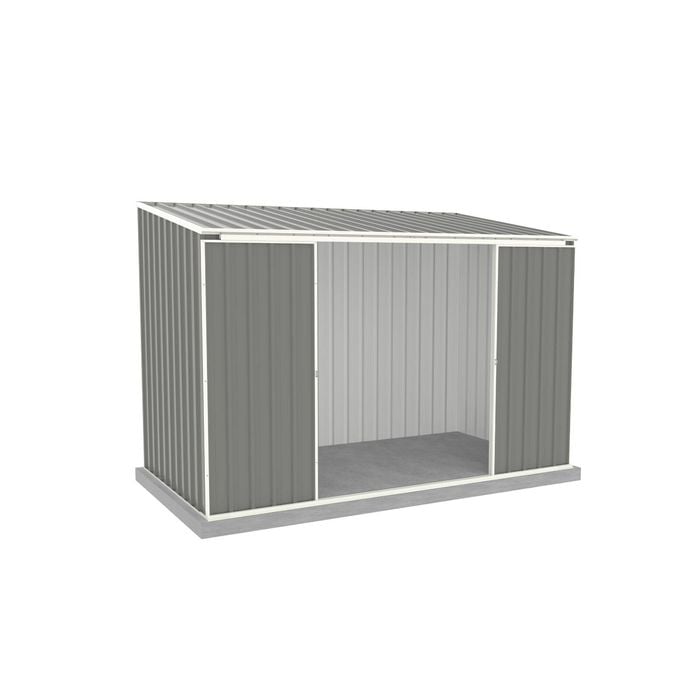 Absco Sheds 3.00 x 1.52 x 2.08m Woodland Grey Ezislider Double Sliding Door Garden Shed