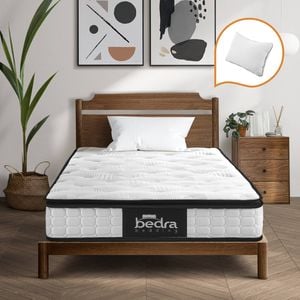 Bedra 22CM Single Mattress Cool Gel Foam Bonnell Spring with Pillow
