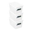 3x Lemon & Lime Keep Fresh 9L/30.5cm Food Rectangle Container