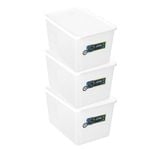 3x Lemon & Lime Keep Fresh 9L/30.5cm Food Rectangle Container