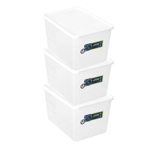 3x Lemon & Lime Keep Fresh 9L/30.5cm Food Rectangle Container