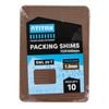 Titan 1 x 72 x 100mm Brown Packing Shim - 10 Pack