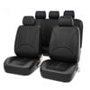 Catzon Car Seat Cover Full Set Anti-slip Breathable Leather-black