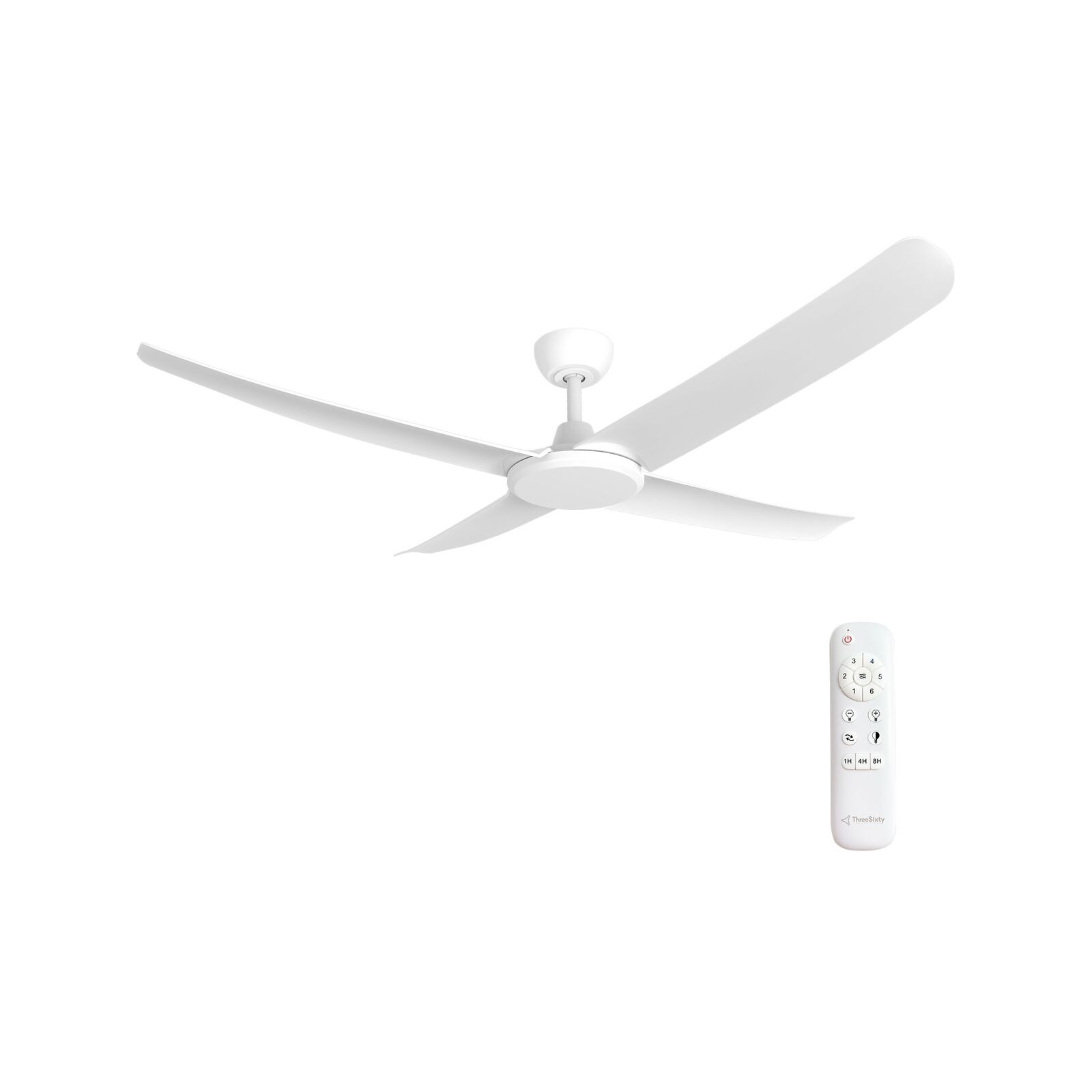 ThreeSixty 132cm White Flatjet 4 Blade Ceiling Fan product image