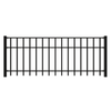 Masterworks 2300 x 40 x 1575mm Black Mayfair Half Fence Panel