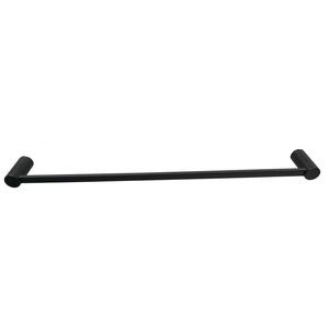 Barelli 900mm Matte Black Ambiente Single Towel Rail