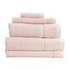 5pc Renee Taylor Cambridge 650GSM Textured Bath/Hand/Face Towel Mat Set Primrose
