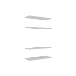 Lugna 4 Shelf Insert Kit White – Fits 900 x 380mm Cabinet Shell