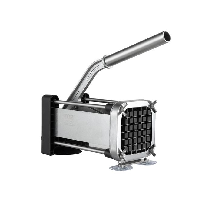 Vevor French Fry Cutter Stainless Steel Potato Vegetable Slicer with 2 Blades